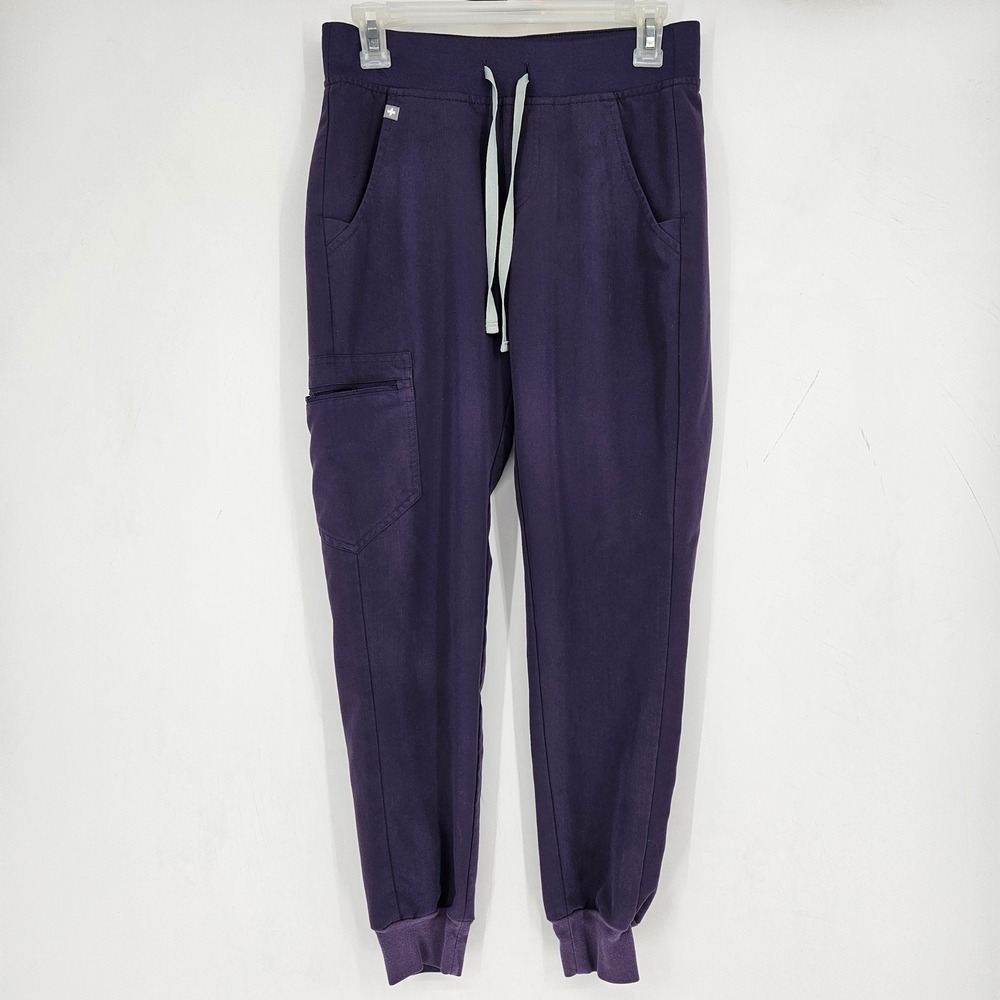 FIGS Zamora Jogger Pants Womens XS Scrub Medical Healthcare Uniforms Purple